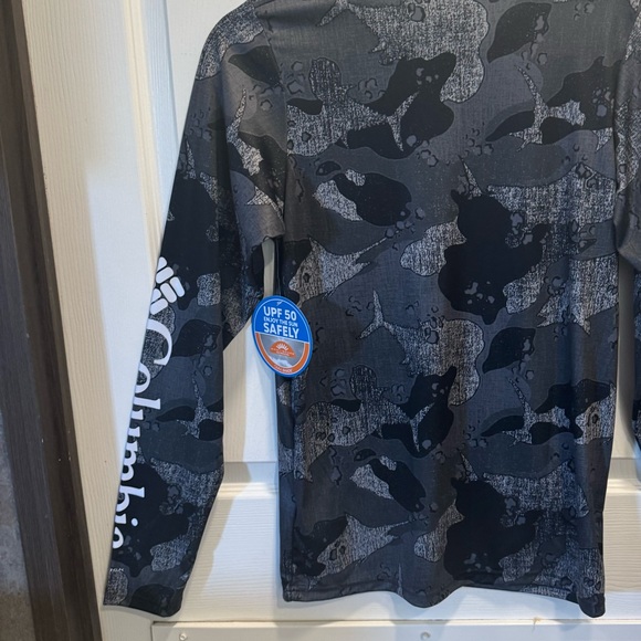 Columbia PFG Shirt Youth XL Camo Fishing Performance Super Terminal - Picture 4 of 6